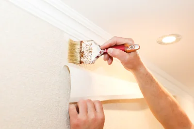 Pose de papier peint à Cessy-les-Bois — revêtements muraux et toiles de verre